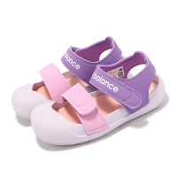 【NEW BALANCE】涼鞋 809 Sandal V3 小童 粉 紫 小朋友 魔鬼氈 護趾 涼拖鞋 NB(SIA809K3-M)