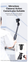 HTT-H23A 1.5เมตรบลูทูธไร้สาย Selfie ขาตั้งแบบสามขา Monopod สำหรับมาร์ทโฟน GoPro Hero 11 10 9 8 7 Insta360 X3กล้อง DSLR