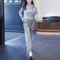 【LANNI 藍尼】★休閒運動服衛衣束腳褲兩件套(套裝/休閒/女裝)