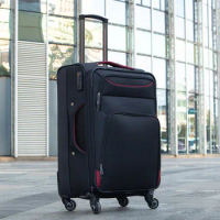 20"22"24"26"28" Travel Soft Fabric Multifunctional Suitcase On Wheels Oxford Cloth Trolley Rolling Luggage Bag Free Shipping