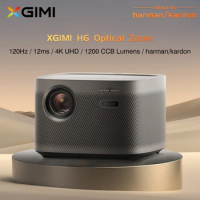 XGIMI H6 4K UHD Projector With optical lossless zoom 1200CCB Lumens Home Theater 3D Android Smart Beamer 120HZ Video Bluetooth