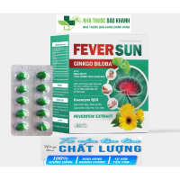 FEVER SUN GINKGO BILOBA hỗ trợ hoạt huyết tăng cường tuần hoàn não hộp 80 viên