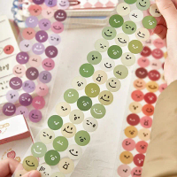 สติ๊กเกอร์ลายจุด Emoji Series, สติ๊กเกอร์ตกแต่งสร้างสรรค์และน่ารัก, เหมาะสำหรับวารสาร, วัสดุไดอารี่,