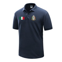 墨西哥Mexico 男裝翻領Polo衫世界杯足球隊服國家隊短袖T恤衫夏
