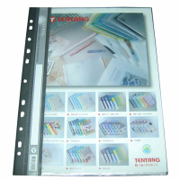【文具通】天騰11孔20入A4資料簿[黑]FX1102 L1030517
