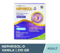NEPHRISOL - D (ORIGINAL) | Susu Medis | Nutrisi Pasien Ginjal Dialisis | 210g Rasa Vanila
