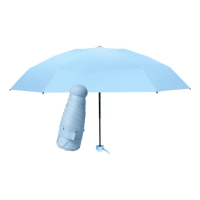 【JOEKI】摺疊口袋傘-HW0069(遮陽傘 口袋傘 迷你傘 輕量傘 晴雨傘 口袋迷你雨傘 雨傘 傘)