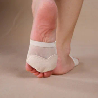 Tool Practice Dance Anti Dryness Moisture Sole Wear-resistant Heels Shoes Insole Open Toe Women Socks Five-hole Foot Pad