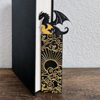 Funny Dragon Bookmark Double-sided Long Fei bookmark Bookmarks for Book Bookshelf Display Decoration Book Page Mark Student Gift