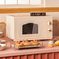 Retro Microwave Oven Steam Baking Integrated Household Small Mini Convection Oven Tablet Portable Microwave Oven Forno