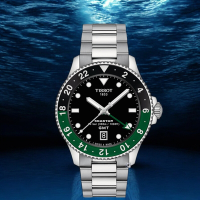 Tissot 天梭錶 Seastar 1000 海星 GMT 雙時區潛水錶-T1208521105100/40mm