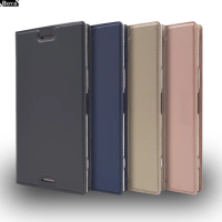 Wallet Case for Sony Xperia XZ Premium XZ1 XZ2 Compact Premium XZ3 Flip Cover Phone Case Magnetic adsorption Super thin Matte