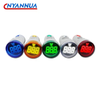 Mini Digital LED Voltmeter AC 50-500V 220V 110V Volt Voltage Tester Meter Monitor Power Indicator Pilot Lamp Light