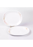 Corelle Corelle Vitrelle Tempered Glass 2 Pcs 32cm Serving Platter - Sakura