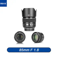 MEKE 85mm F1.8 Middle Distance Full Frame Auto Focus Portrait Prime Lens for Canon EF Nikon F Mount