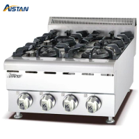 GH587 Commercial Kitchen Equipment Gas Range With 4 -Burner Gas Oven Electric Cooking Stove Stainless Steel