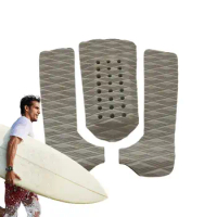 Surfboard Traction Pad EVA Foam Strong Adhesive Traction Mat Stomp Pad Surfing Accessories Comfortable Skimboard Grip Pad For