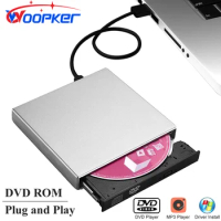 Woopker External DVD Player VCD CD Mp3 Reader USB 2.0 Portable Ultra-Thin DVD Drive Rom for PC Laptop Desktop Portatil