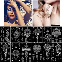 Big Henna Stencils Arabic Hand New Design Wedding Drawing Pochoir Henna  Finger Template for Women Hands