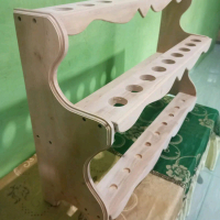 Jagrak 2 susun isi 18 lubang bulat,bisa untuk Keris & Landean Tombak ( universal ) #kayu #kerajinan 