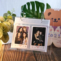 3-inch photo album, desktop calendar decoration, star chasing small card storage, 4 cropping collection books
