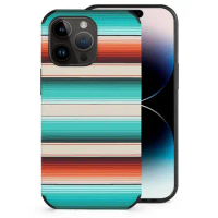 Navajo White Turquoise And Burnt Orange Southwest Serape Blanket Phone Case For Iphone 15 14 13 12 11 Plus Pro Max Mini Xr 7 8