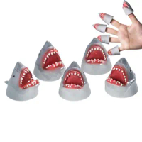 Shark Finger Puppet Set 5pcs Realistic Sharks Children Puppets For Fingers Interactive Play Puppets Toys With Stretchable Fun