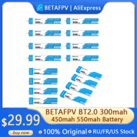 BETAFPV Drone Battery BT2.0 550mAh 450mAh 300mAh 1S For Ceuts /Pro/Cetus X Kit FPV Charger Motors Racing Drone Accessories