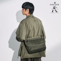 [領券9折]PORTER INTERNATIONAL - 自信經典NEW HEAT郵差包 - 森林綠