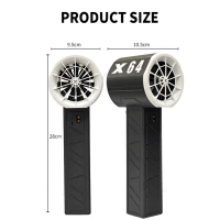 Pembersih Udara Elektrik, X64 Berkuasa, Motor Tanpa Berus, 1000000 RPM, Bateri 8000mAh
