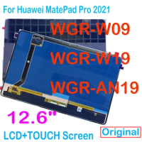 Original 12.6" LCD For Huawei MatePad Pro 12.6 2021 WGR-W09 WGR-W19 WGR-AN19 LCD Display Touch Screen Digitizer Assembly Parts