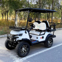 48/72V New Modern Fashion 2024 New Design 4 Seater Tourist Bus Club Car Electric Golf Off-Road Vehicle Hunting Car with CE DOT