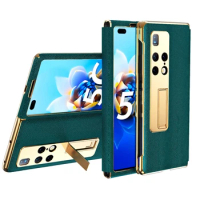 2023 For Huawei Mate X2 Case Luxury Leather Case with Tempered Glass Screen Protector Stand Full Cover For Huawei Mate X2 Cover