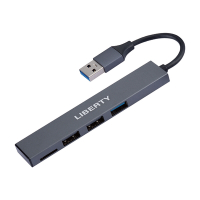 【利百代LIBERTY】LY-301A複合式USB 3.0集線器&amp;讀卡機(擴充USB擴充器 TF/microSD讀卡 即插即用)