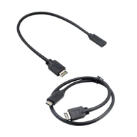 Flexible Type E Male USB3.1 Front Panel Header to USB C Type C Extension Cable Secure Connection&amp;Compatibility 30cm/50cm F0T1