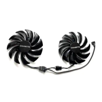 Video Card Fan For Gigabyte GTX 1050 1050Ti 1060 1070 960 RX 470 480 570 580 85MM T129215SU Tow Ball Bearing GPU Cooling Fan