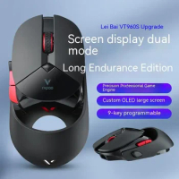 ECHOME Gaming Mouse Dual Mode 2.4g Wirerlss Wired Mechanical Gamer Mouse RGB Backlit Accessory for Computer Pc Laptop Mice Gifts