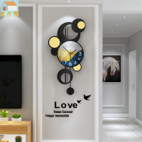 輕奢鐘錶 掛鐘 客廳現代簡約創意時鐘 個性創意時尚掛鐘 超靜音掛鐘 家用藝術裝飾表 個性時尚極簡藝術掛鐘 裝飾掛牆掛錶