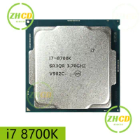 Intel Core For I7-8700K i7 8700K 3.7GHz with six core twelve threaded CPU processor 12M 95W LGA 1151