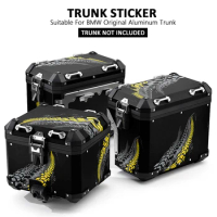 Motorcycle Top Side Stickers Decal Trunk Luggage Cases Box Aluminium For BMW F750GS F850GS R1250GS R 1250 GS R1200GS ADVENTURE