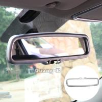 Car Sticker Cover Inner Back Rear View Rearview Side Mirror Strip Trim Frame For Hyundai Elantra Avante 2016 2017 2018 2019 2020