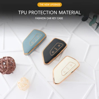 New TPU Car Key Case Cover Protector Shell for VW Volkswagen Golf 8 MK8 2020 For Skoda Octavia Keyless Car Key Bag Auto Parts