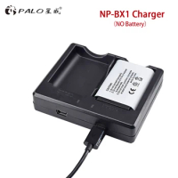 PALO NP-BX1 NP BX1 npbx1 LED Battery Charger For SONY DSC-HX50V HX300 RX1 RX100 II WX300 HDR-AS10 AS15 AS30V AS100V FDR-X3000