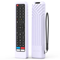 Silicon Remote Case for Hisense-TV-Remote Control EN2BI27H EN2A27 4K LED HD UHD Smart TV ERF2K60H Cover Kids-Friendly Anti-Slip