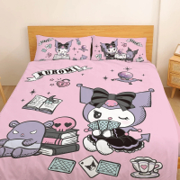 【Kuromi 酷洛米】神秘占卜師 - 床單 天絲 - Sanrio 三麗鷗|台灣製造 台灣直送 雙人床單