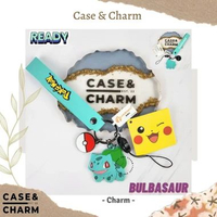 Gantungan Kunci Pokemon Pikachu Charmander Squirtle Bulbasaur Jigglypuff Psyduck - Keychain / Strap 