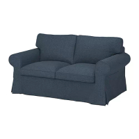 EKTORP 雙人座沙發, kilanda 深藍色, 45 公分