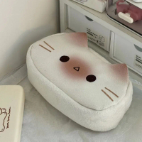 Pelbagai fungsi Plush Beg Pen French Toast Cat Kapasiti Besar Beg Alat Tulis Kotak Pen Hadiah Kembal