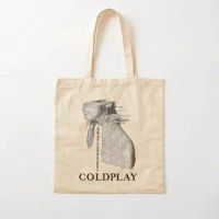 Jkbyfr Coldplay Coldplay Band Cotton Canvas Bag Reusable Shopper Fashion Grocery Ladies Tote Designe