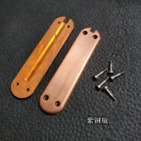 1 Pair Red Copper Knife Handle Scales For 58mm multifunctional Swiss army knives